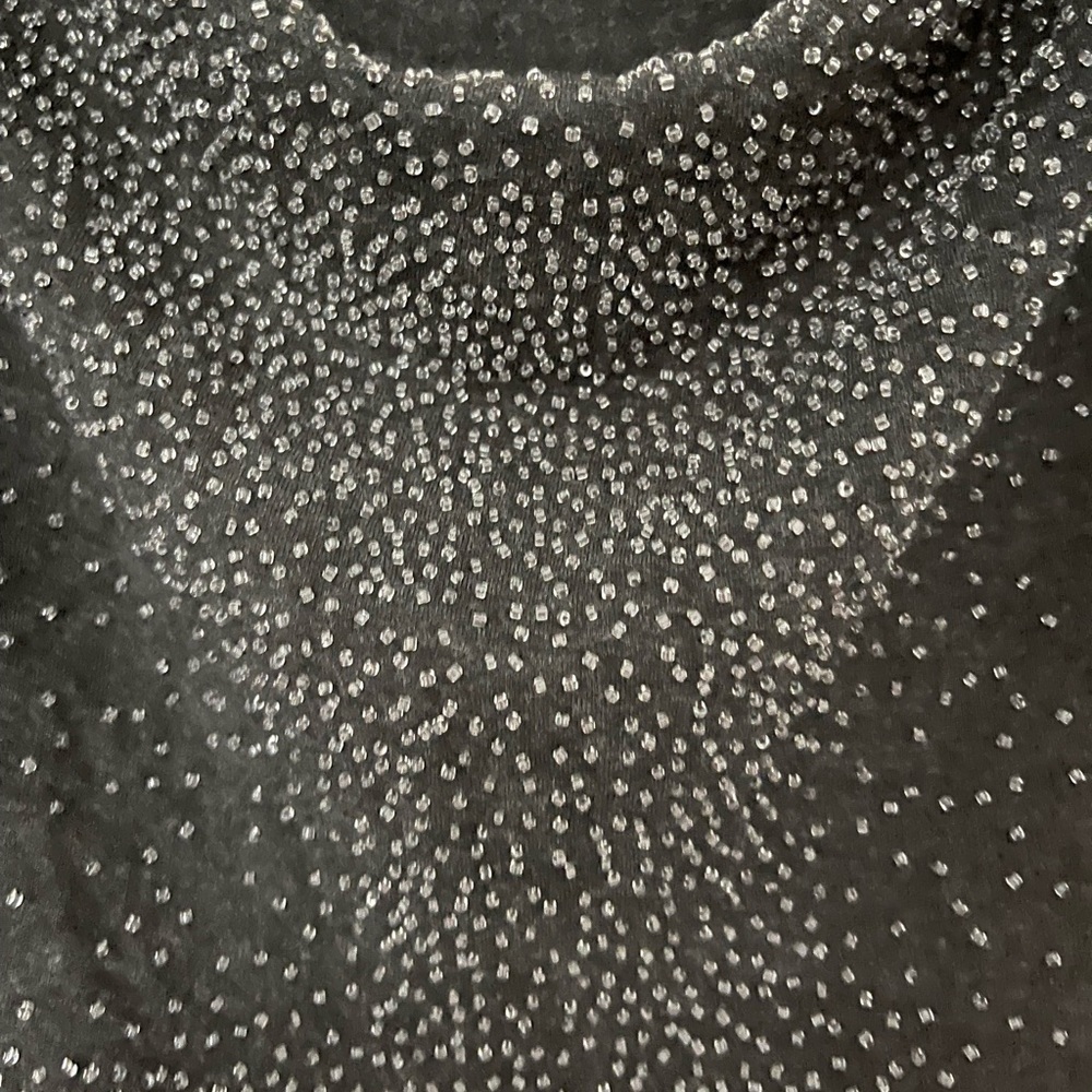 Eileen Fisher PL beaded knit top - Picture 3 of 5